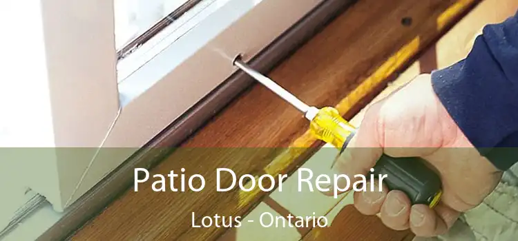 Patio Door Repair Lotus - Ontario