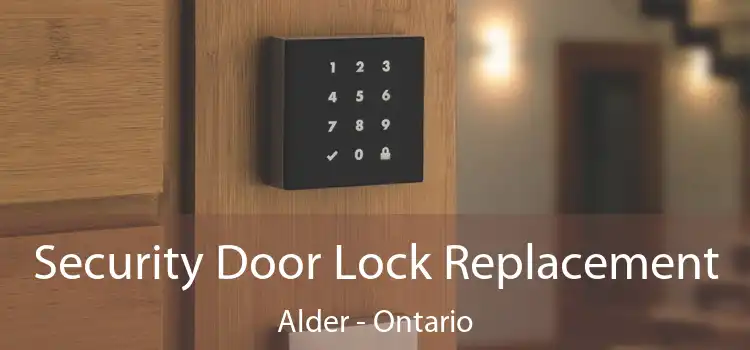Security Door Lock Replacement Alder - Ontario