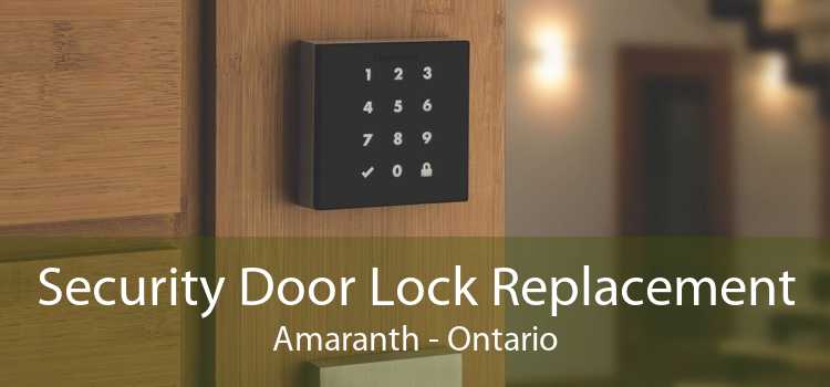 Security Door Lock Replacement Amaranth - Ontario