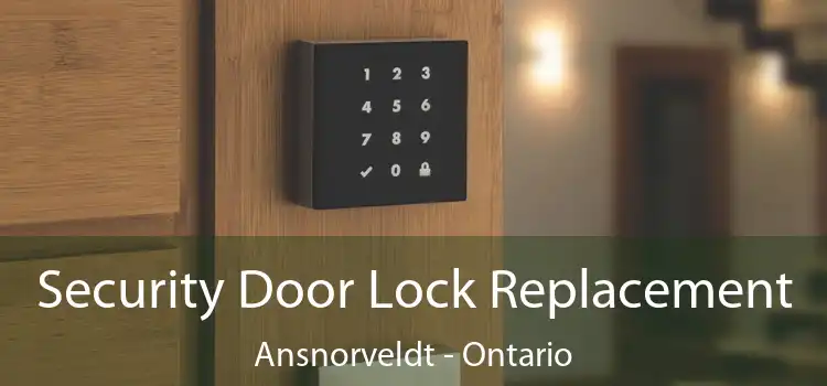 Security Door Lock Replacement Ansnorveldt - Ontario