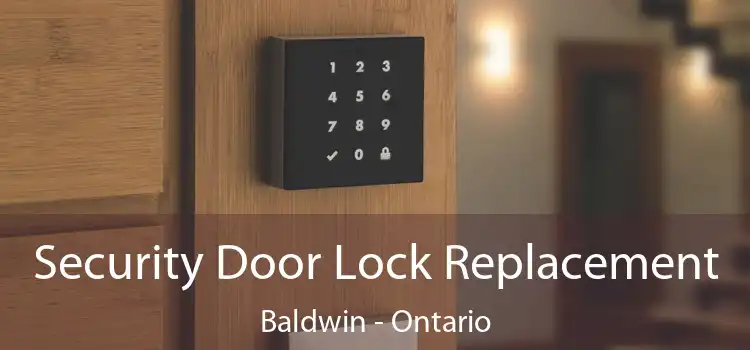 Security Door Lock Replacement Baldwin - Ontario