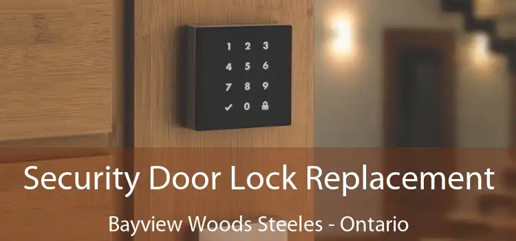 Security Door Lock Replacement Bayview Woods Steeles - Ontario