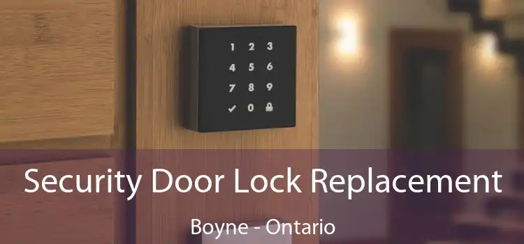 Security Door Lock Replacement Boyne - Ontario