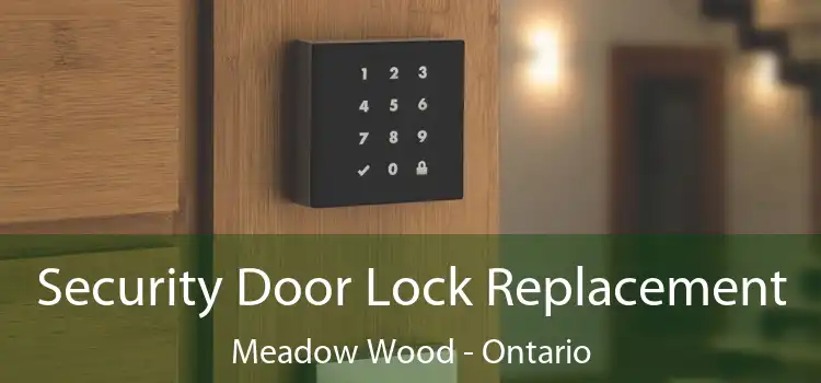 Security Door Lock Replacement Meadow Wood - Ontario