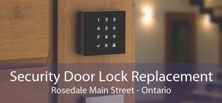 Security Door Lock Replacement Rosedale Main Street - Ontario