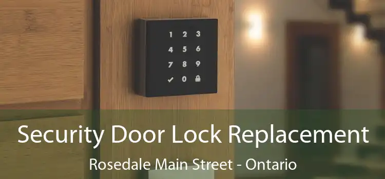 Security Door Lock Replacement Rosedale Main Street - Ontario