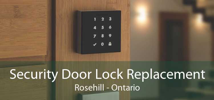 Security Door Lock Replacement Rosehill - Ontario