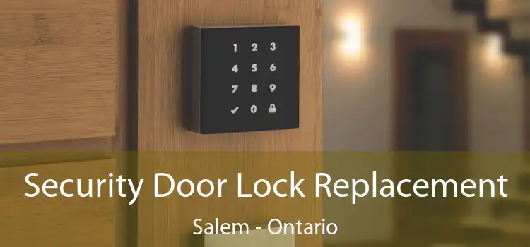 Security Door Lock Replacement Salem - Ontario