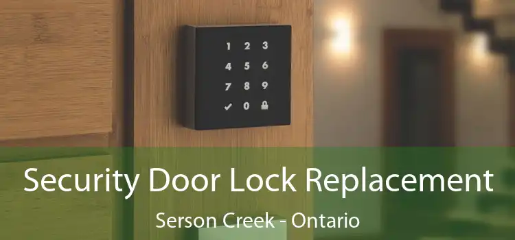 Security Door Lock Replacement Serson Creek - Ontario