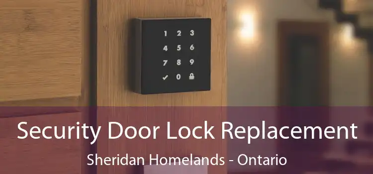 Security Door Lock Replacement Sheridan Homelands - Ontario