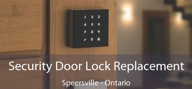 Security Door Lock Replacement Speersville - Ontario