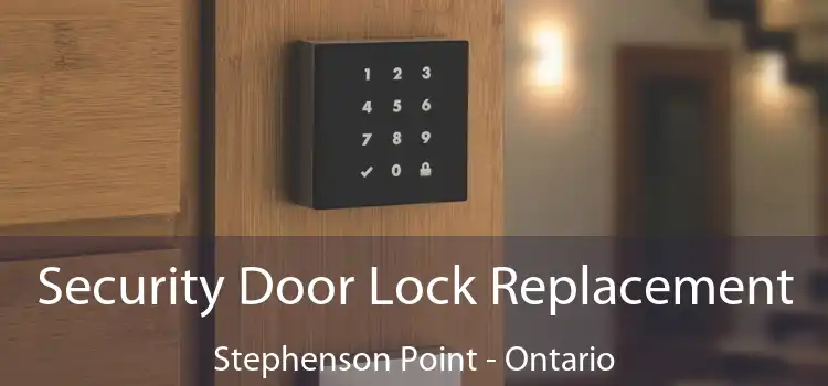 Security Door Lock Replacement Stephenson Point - Ontario