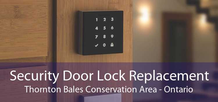 Security Door Lock Replacement Thornton Bales Conservation Area - Ontario