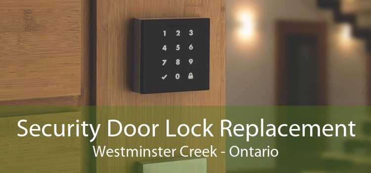 Security Door Lock Replacement Westminster Creek - Ontario