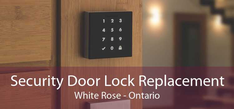 Security Door Lock Replacement White Rose - Ontario