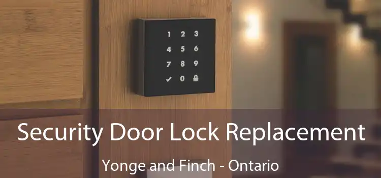Security Door Lock Replacement Yonge and Finch - Ontario