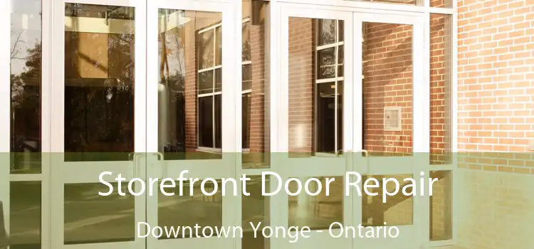 Storefront Door Repair Downtown Yonge - Ontario