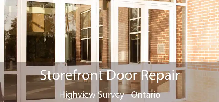 Storefront Door Repair Highview Survey - Ontario